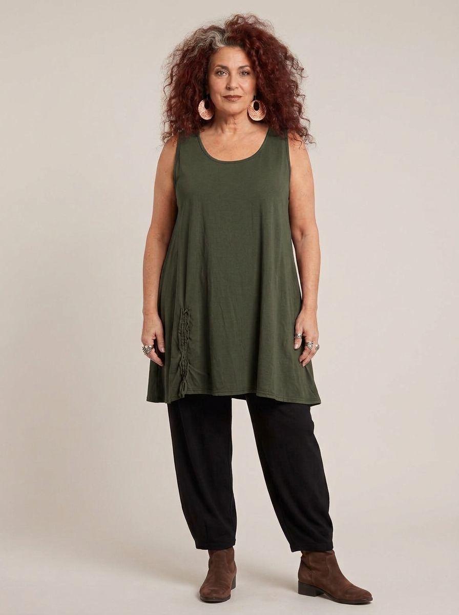 luchtige katoenen dames top 8308aw - Moonshine