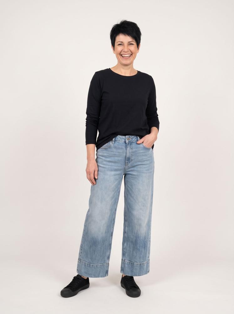 wijde damesjeans van katoen 260029 - wendy trendy