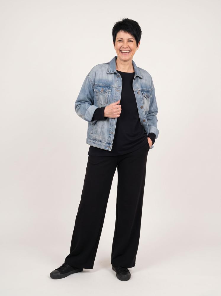 stijlvolle denim katoenen jas 260028 - wendy trendy