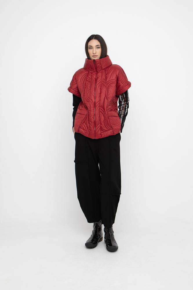 gewatteerde bodywarmer met hoge kraag 777051 - Ozai N Kü