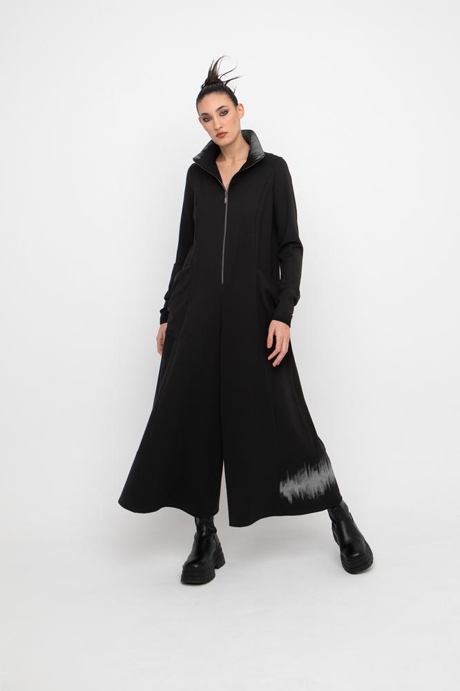 jumpsuit met hoge kraag en wijde pijpen 777055 - Ozai N Kü
