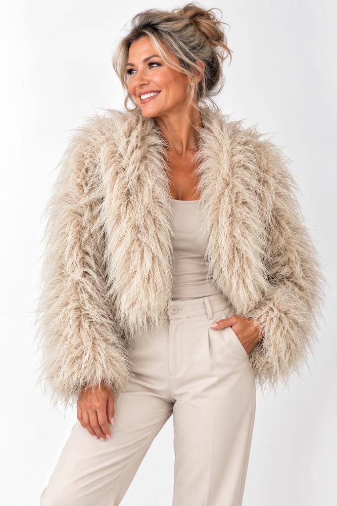 fluffy vest mf-03aw mf-03aw - Rose