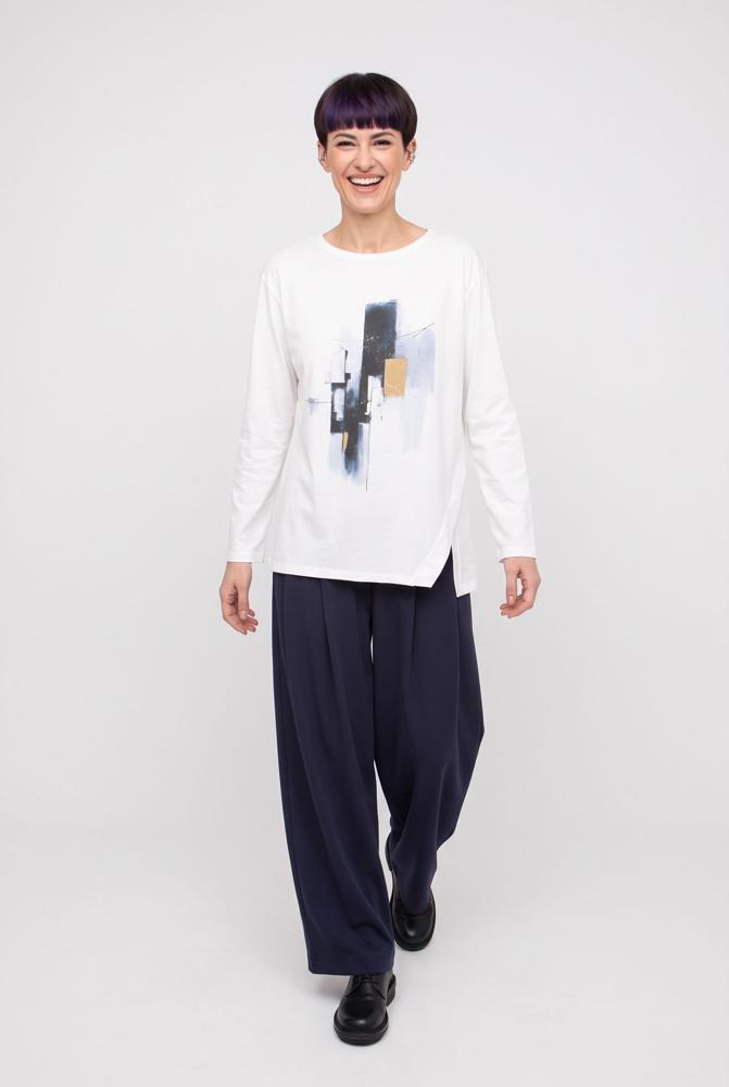 katoenen top met abstracte print 777053 - Ozai N Kü