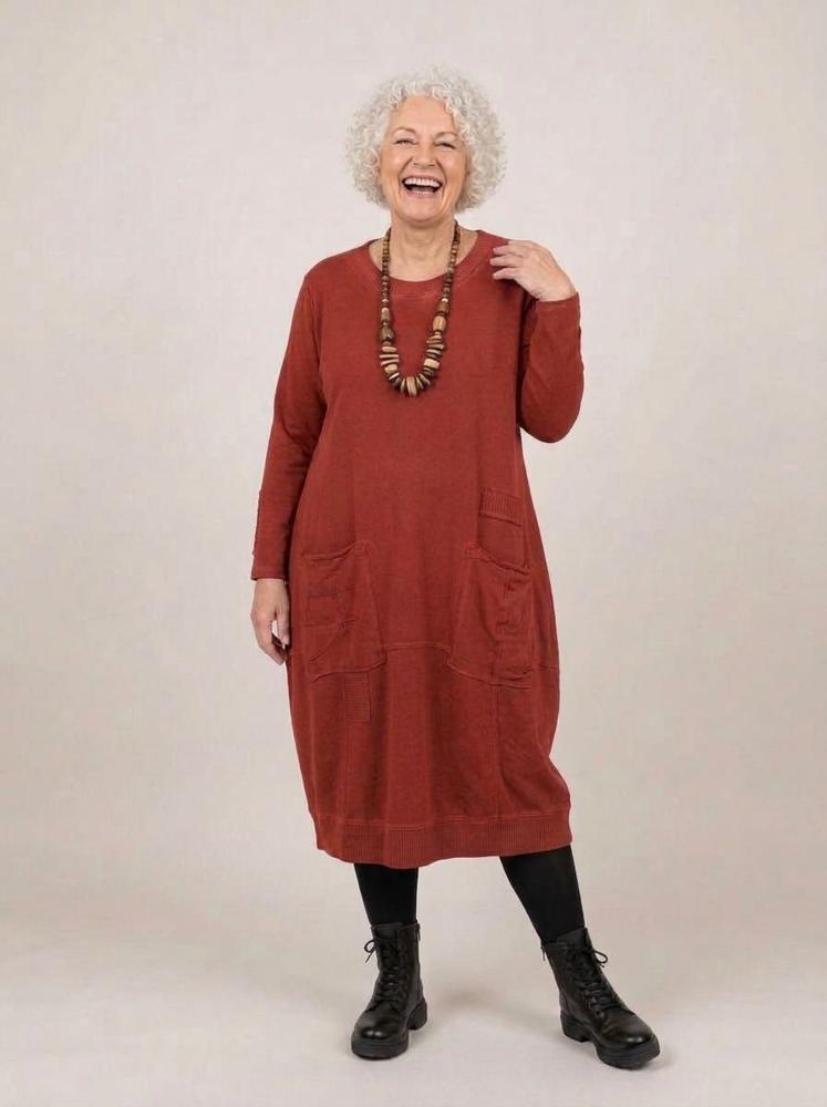 comfortabele katoenen casual jurk 2426001 - Sinne Design
