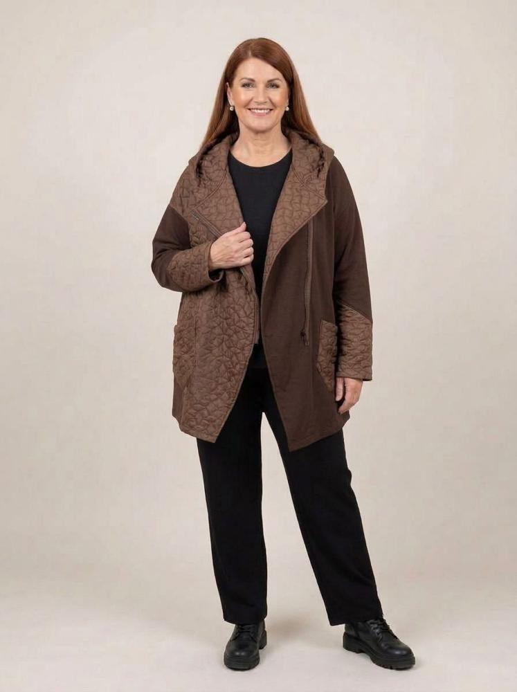 sinne design vest met capuchon en asymmetrische rits