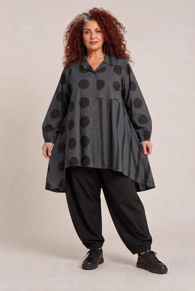 unieke oversized katoenen vest 8342aw - Moonshine