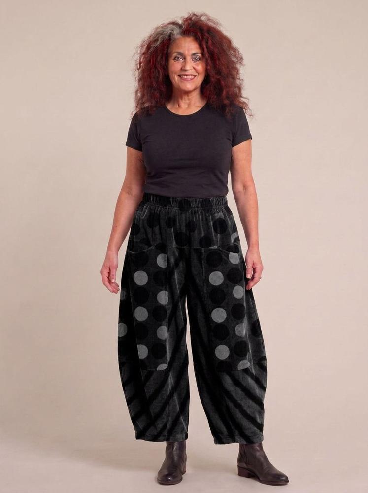 comfortabele wijde ribfluwelen broek copr8318aw - Moonshine