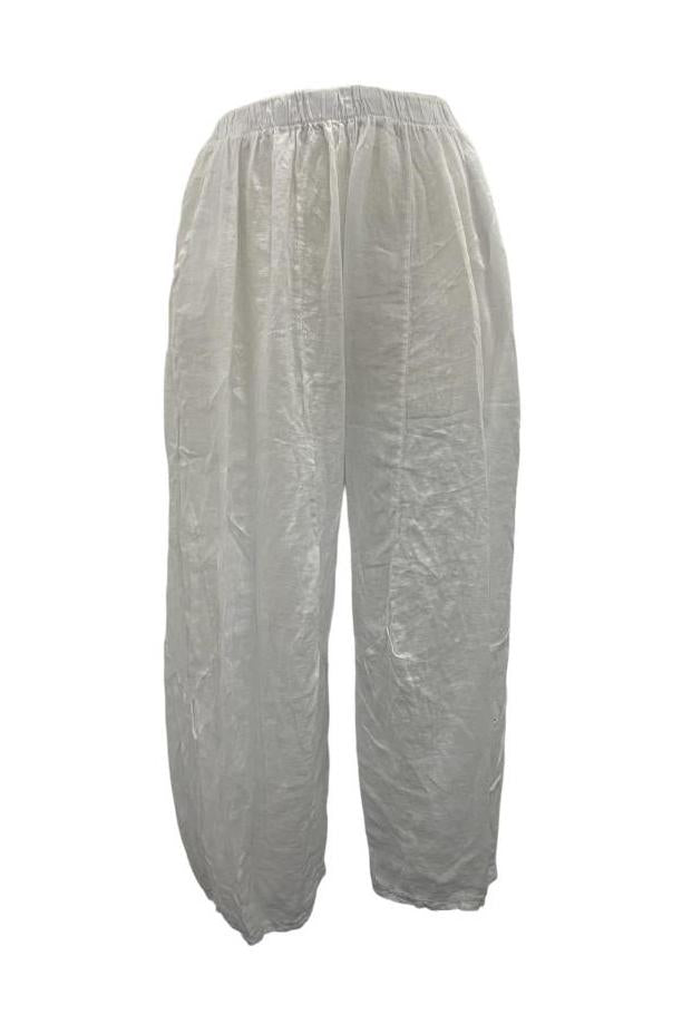 linnen comfortabele broek 3848 - Moonshine
