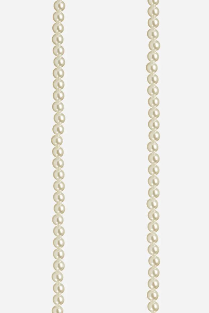 witte agaat hars telefoonketting le265162 - La Coque Française