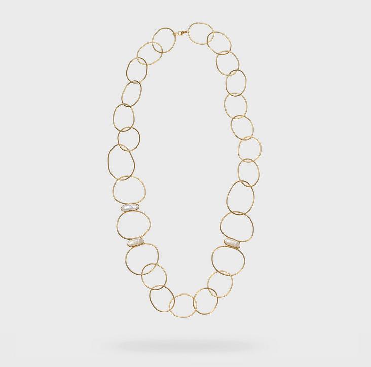 halsketting met parel "columbine" 308859 - Katerina Vassou