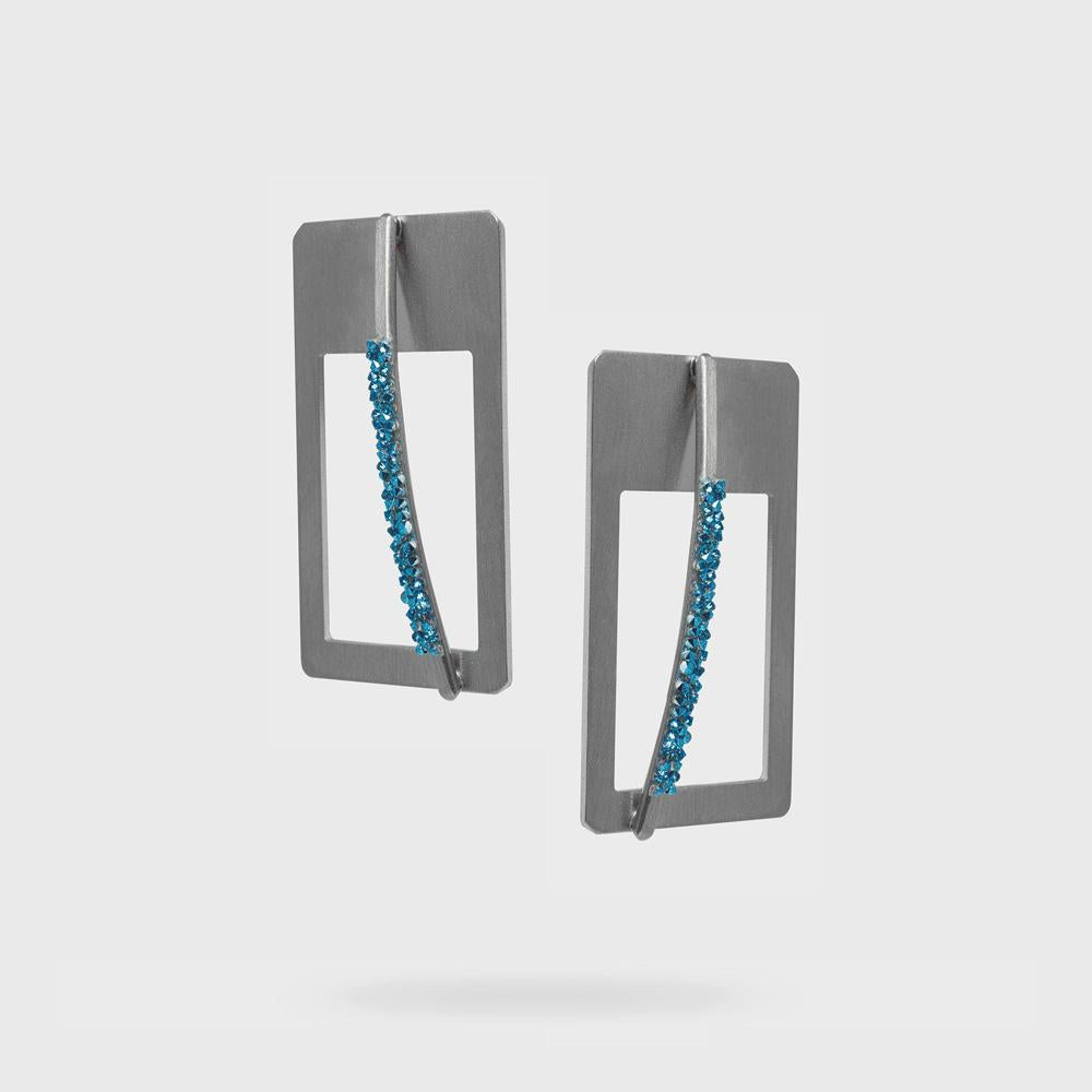 oorbellen met kristallen "cactus" 308879 - Katerina Vassou