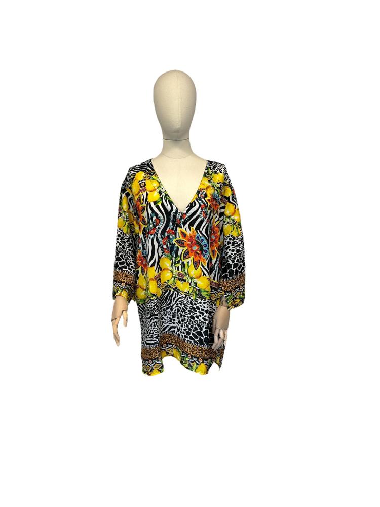 exotische print tuniek cc258 - Antica Sartoria