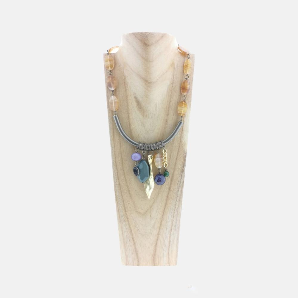 unieke halsketting met hanger charms 14184 - Rosanna de la Riva