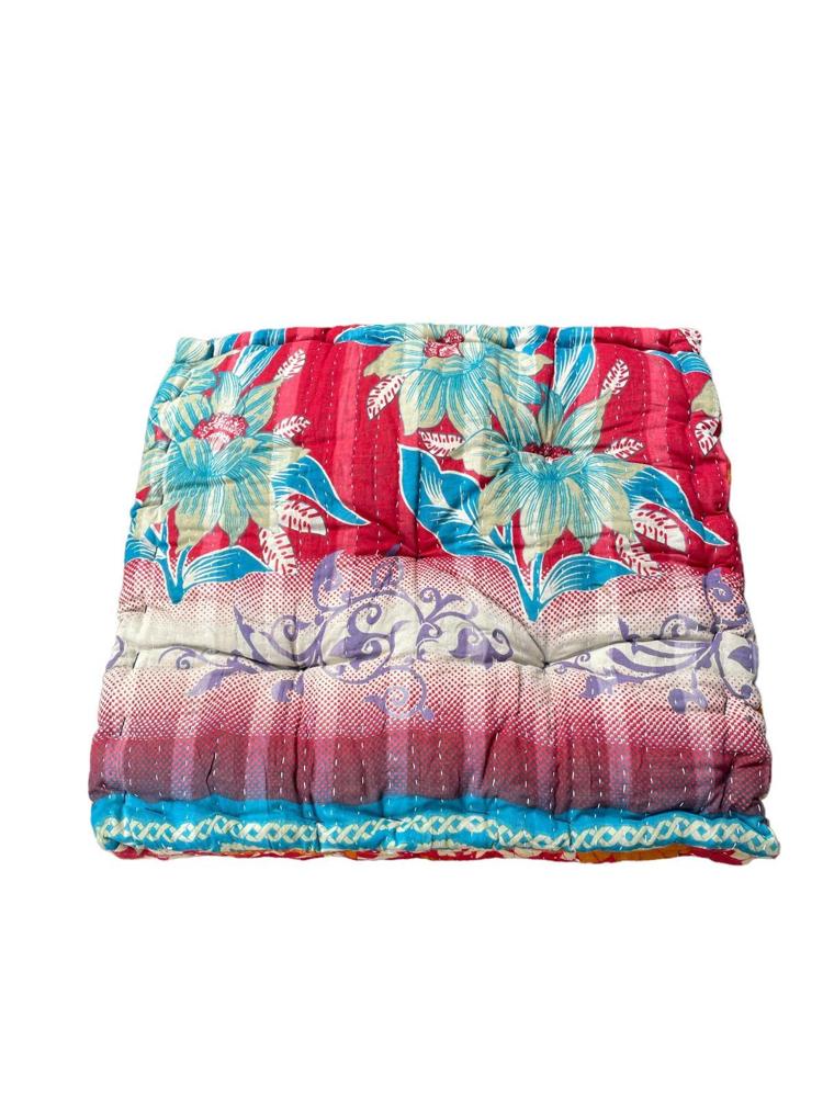 chair pad vintage kantha 45x45 - Heavenlywell