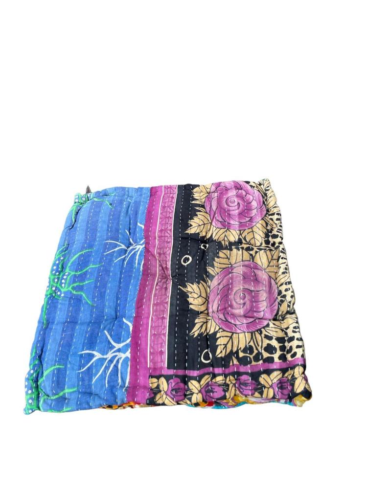 chair pad vintage kantha 45x45 - Heavenlywell