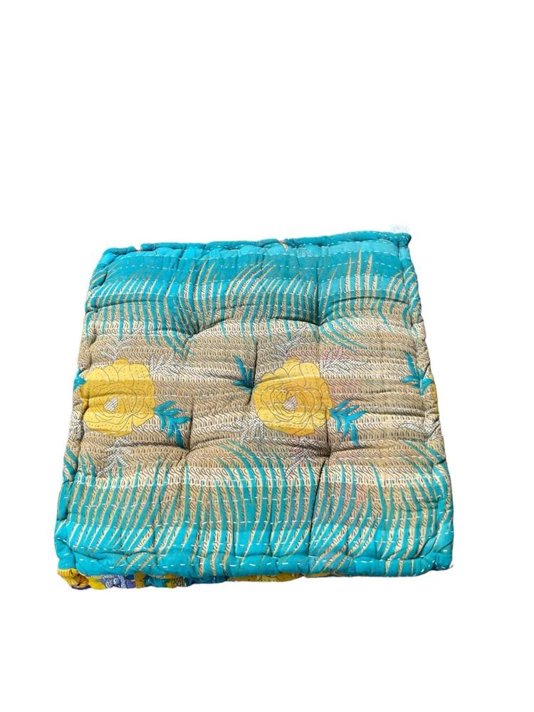 chair pad vintage kantha 45x45 - Heavenlywell