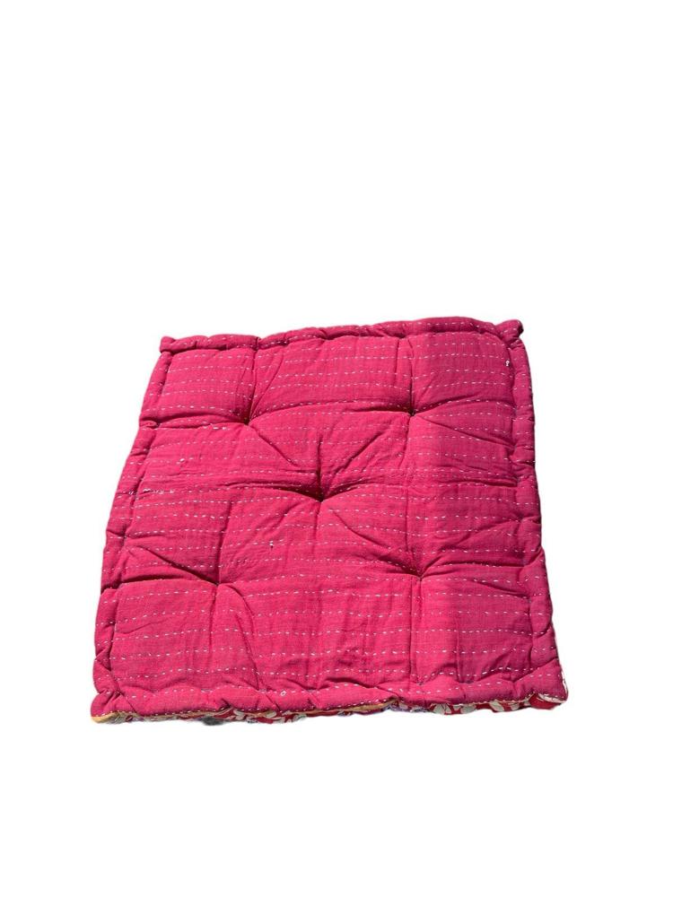 chair pad vintage kantha 45x45 - Heavenlywell