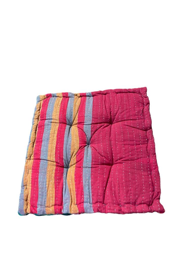 chair pad vintage kantha 45x45 - Heavenlywell