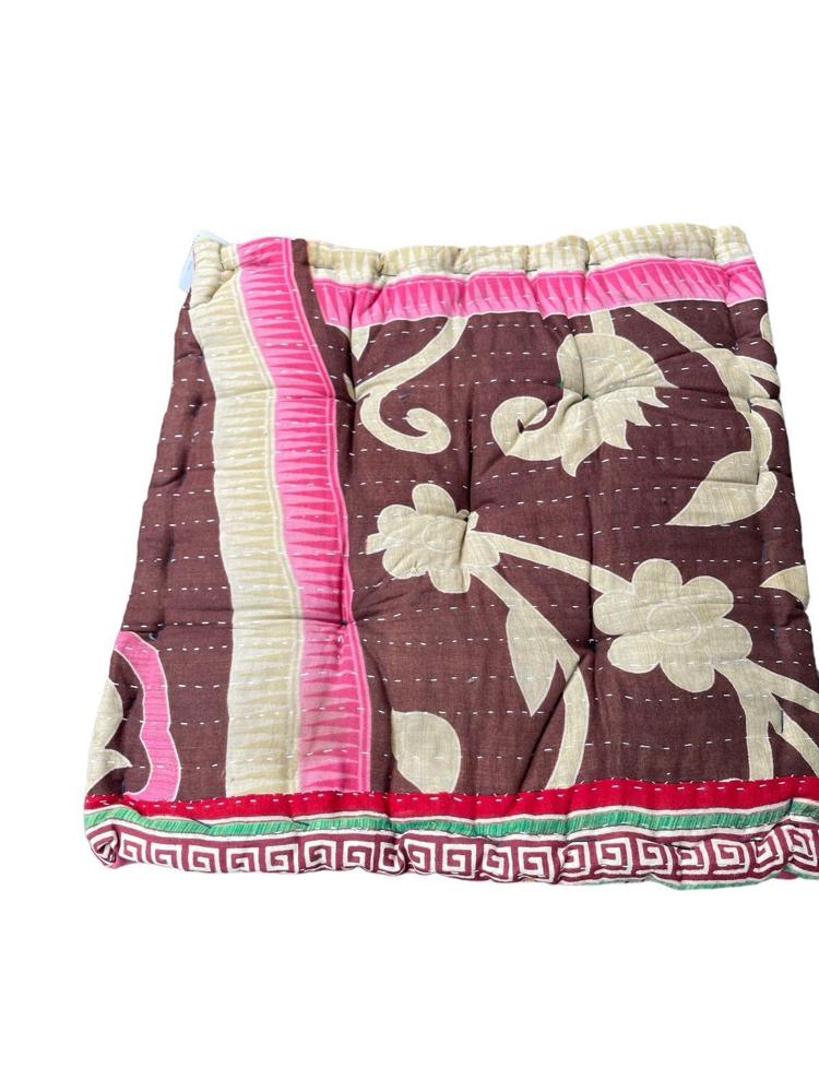 chair pad vintage kantha 45x45 - Heavenlywell