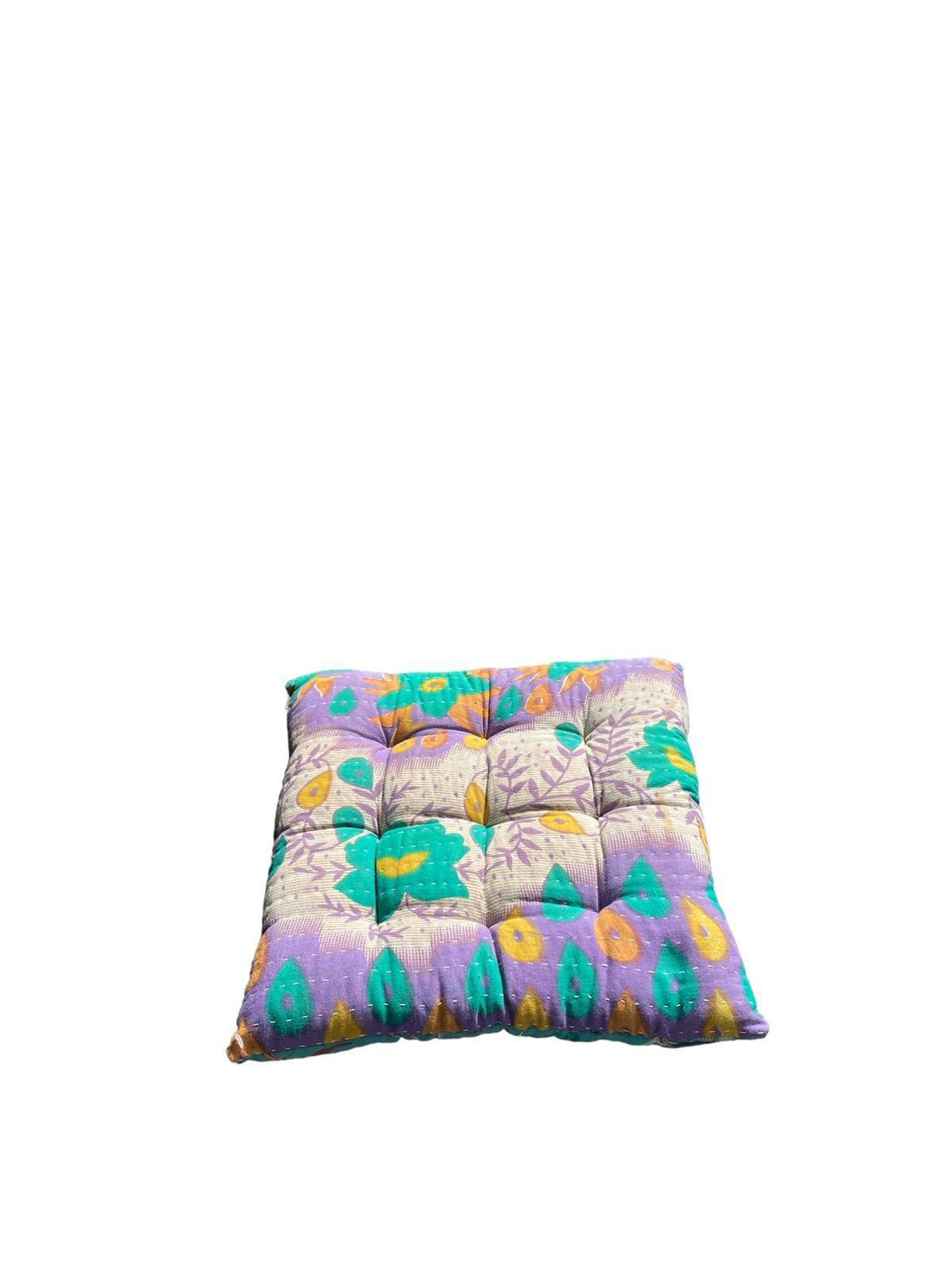 seat pad vintage kantha 40x40 - Heavenlywell