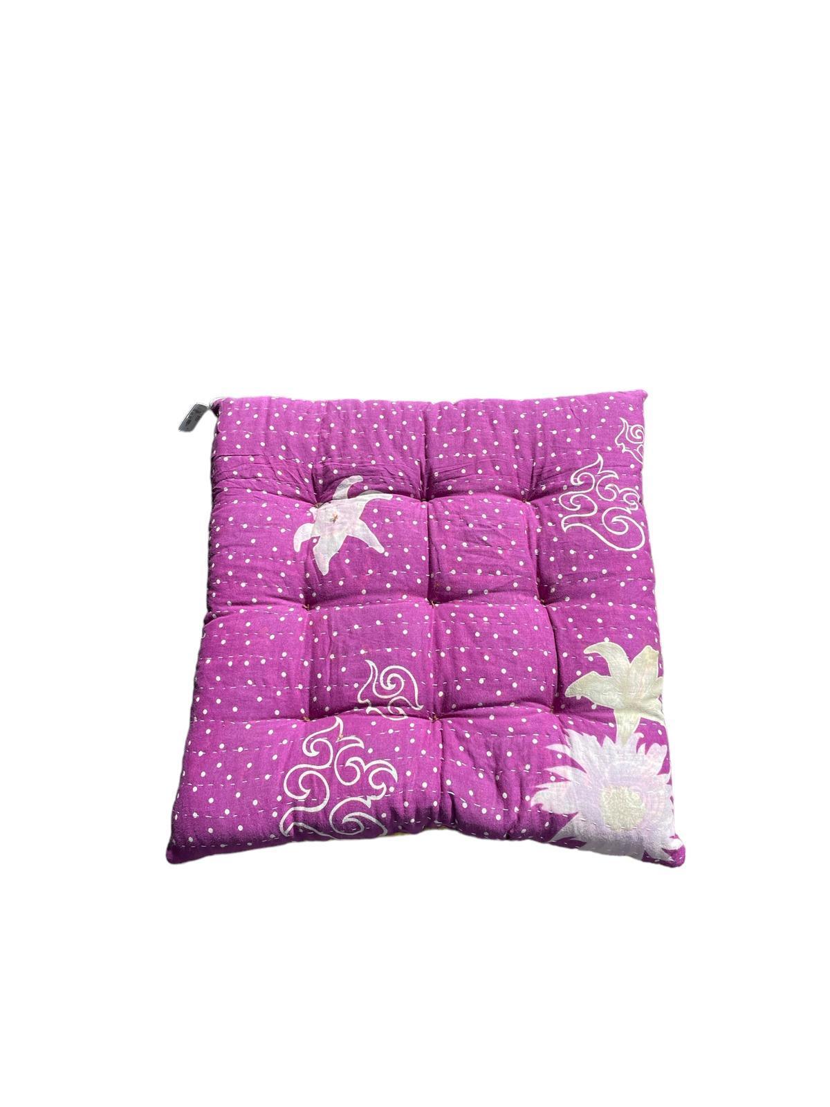 seat pad vintage kantha 40x40 - Heavenlywell