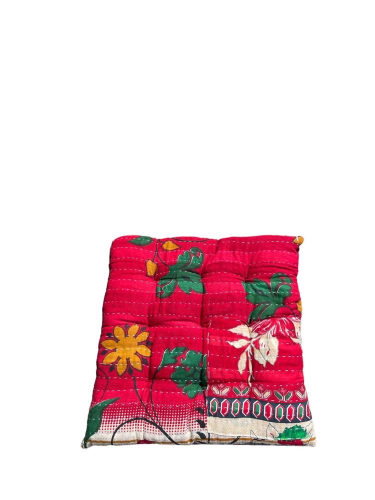 seat pad vintage kantha 40x40 - Heavenlywell