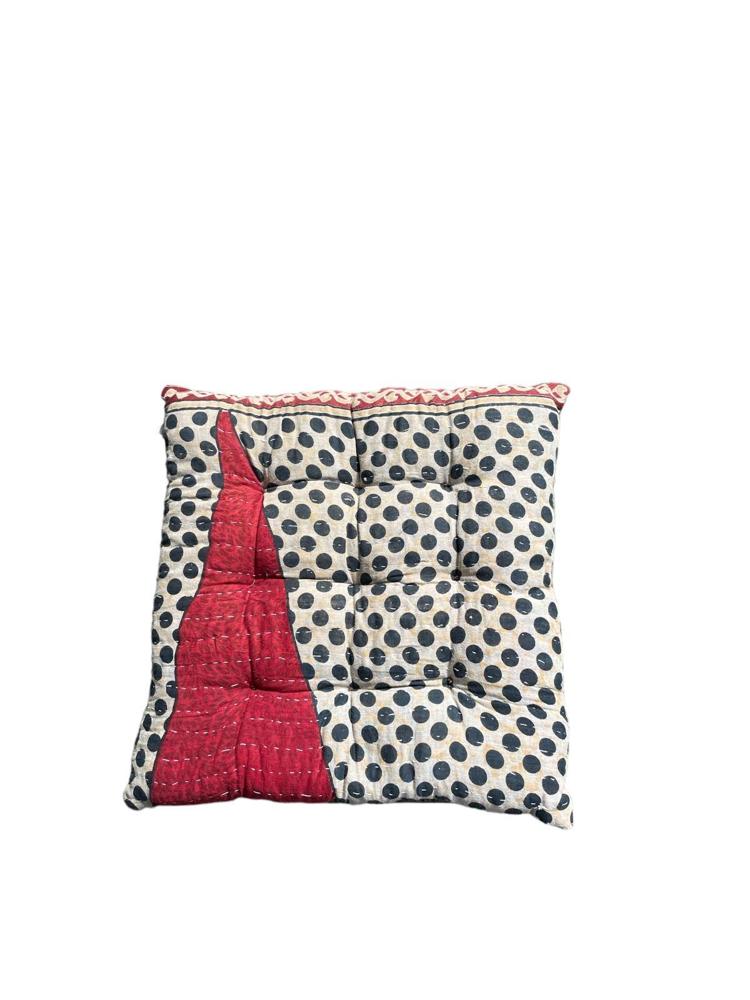 seat pad vintage kantha 40x40 - Heavenlywell