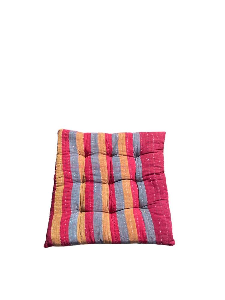 seat pad vintage kantha 40x40 - Heavenlywell