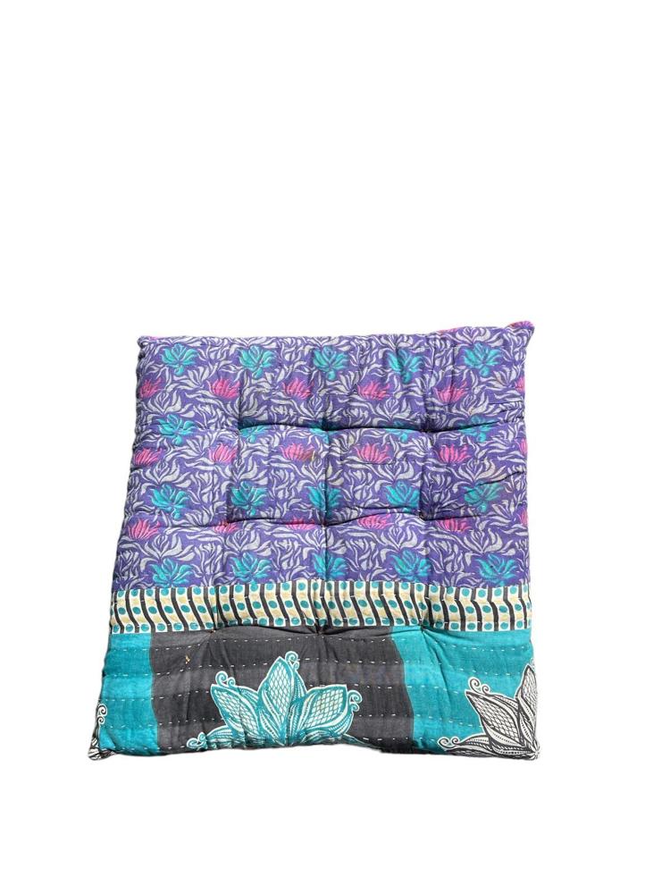 seat pad vintage kantha 40x40 - Heavenlywell