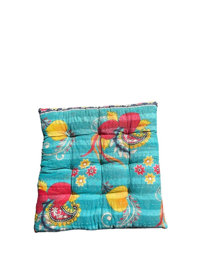 seat pad vintage kantha 40x40 - Heavenlywell