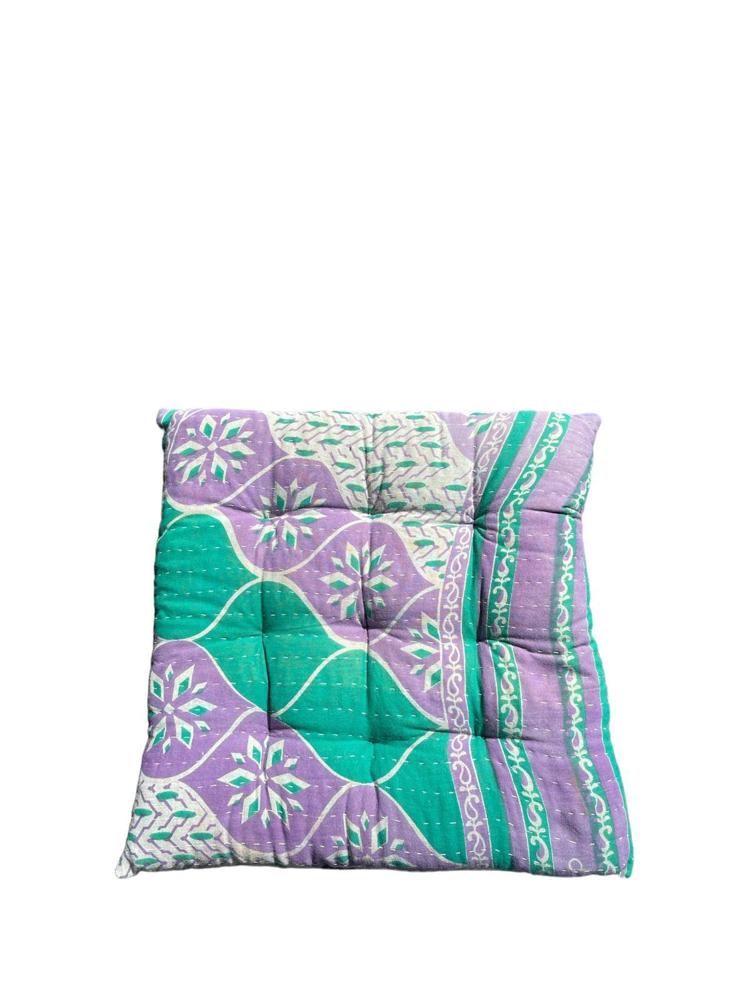 seat pad vintage kantha 40x40 - Heavenlywell