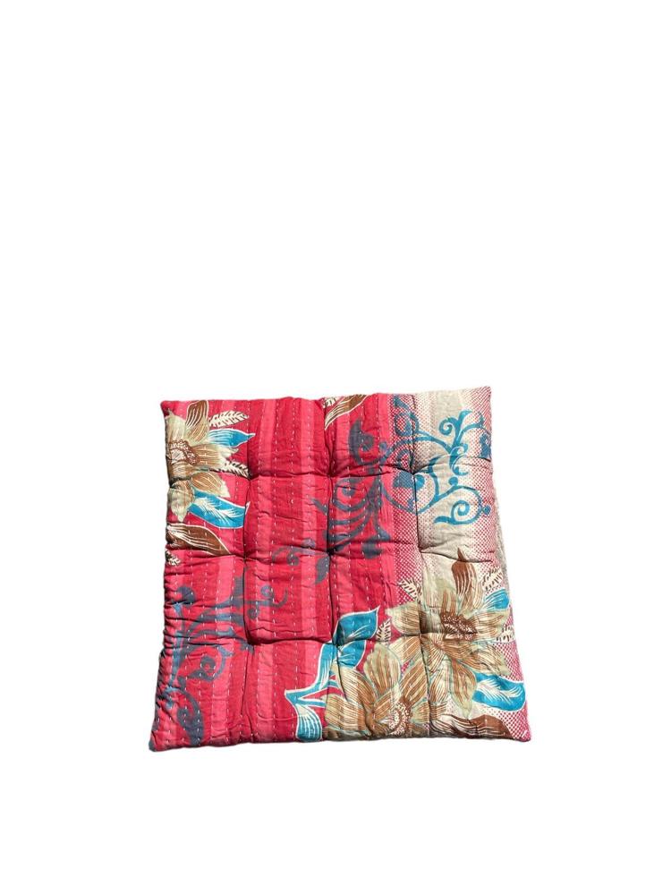 seat pad vintage kantha 40x40 - Heavenlywell