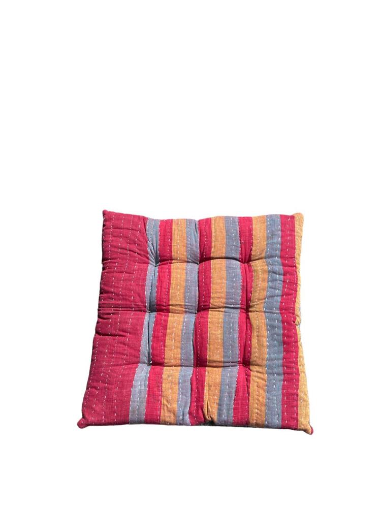seat pad vintage kantha 40x40 - Heavenlywell