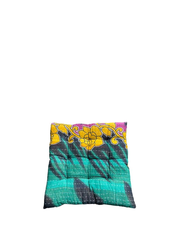 seat pad vintage kantha 40x40 - Heavenlywell