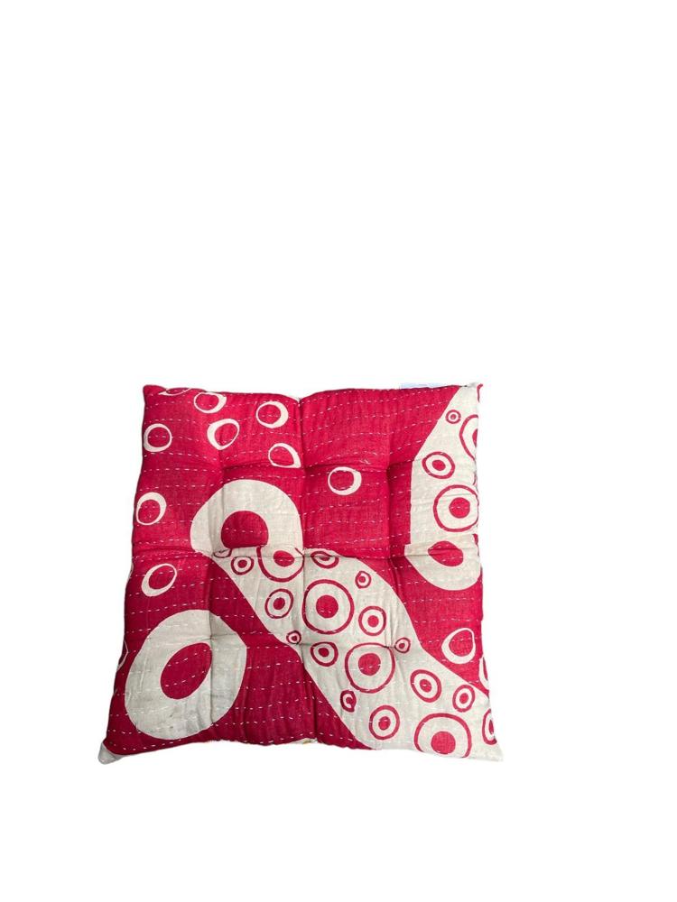 seat pad vintage kantha 40x40 - Heavenlywell