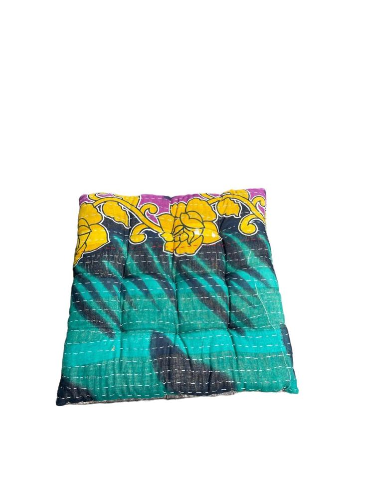 seat pad vintage kantha 40x40 - Heavenlywell