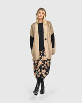 asymmetrische shirt met lange mouwen at624 - Alembika