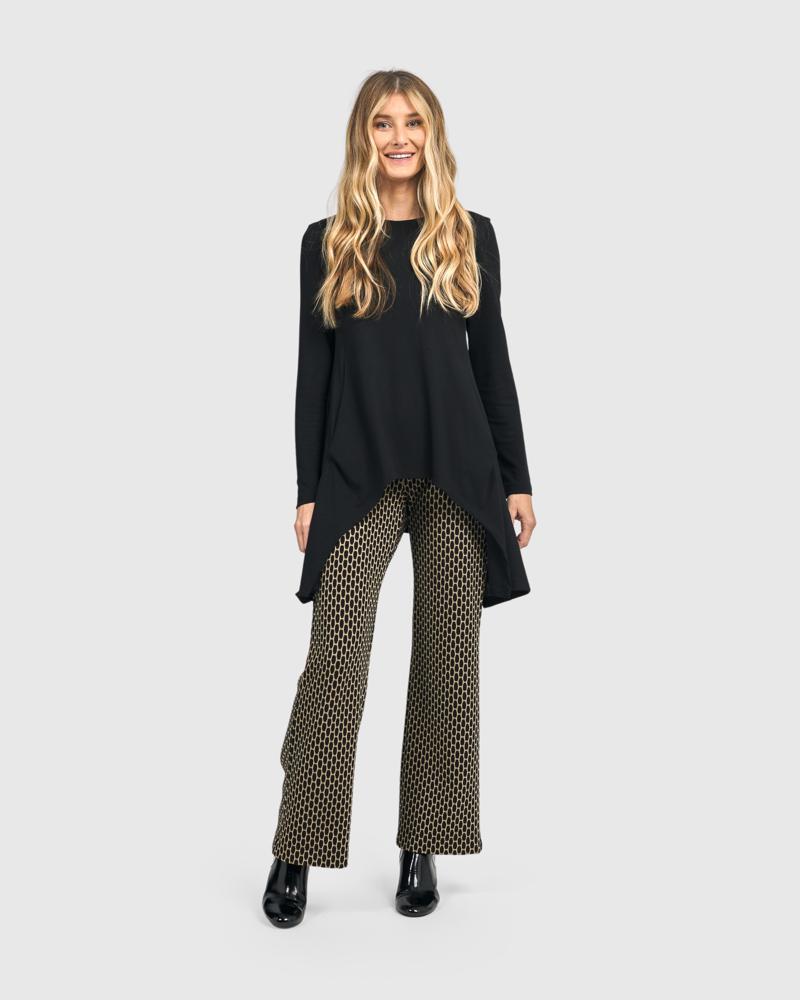 asymmetrische shirt met lange mouwen at624 - Alembika