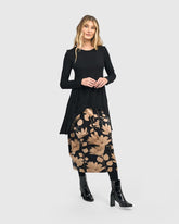 asymmetrische shirt met lange mouwen at624 - Alembika