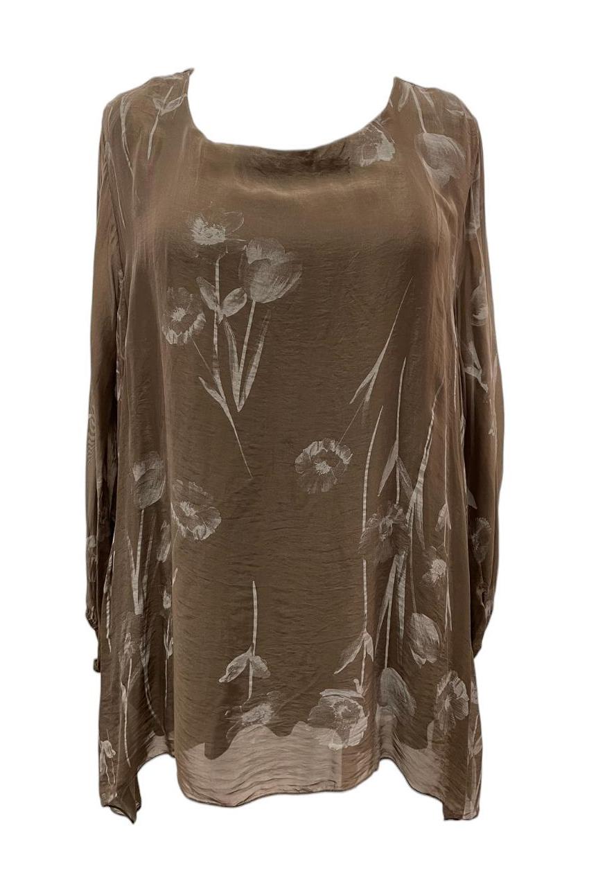 elegant shirt met bloemen print 2915 - Moonshine