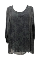elegant shirt met bloemen print 2915 - Moonshine