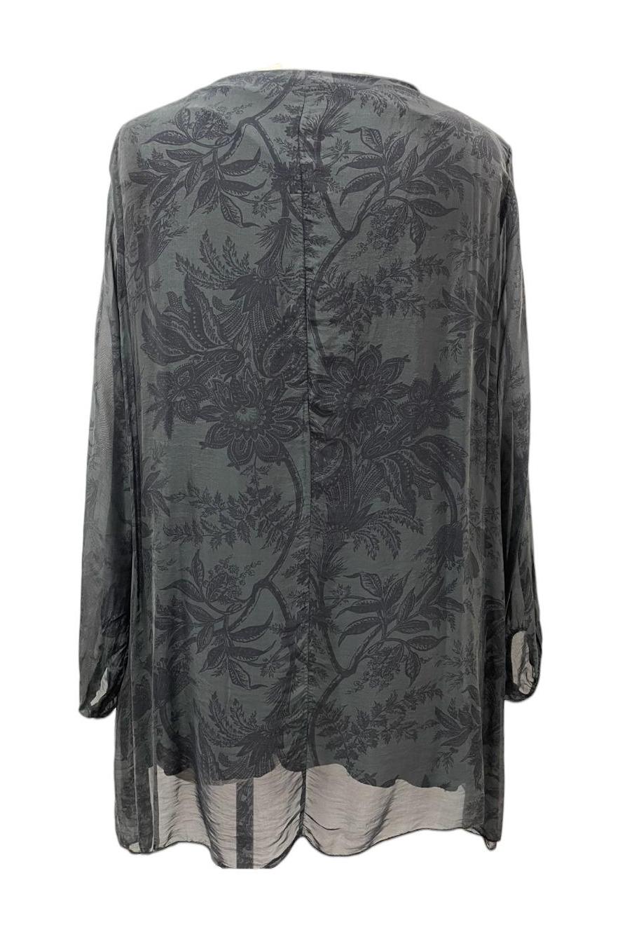 elegant shirt met bloemen print 2915 - Moonshine