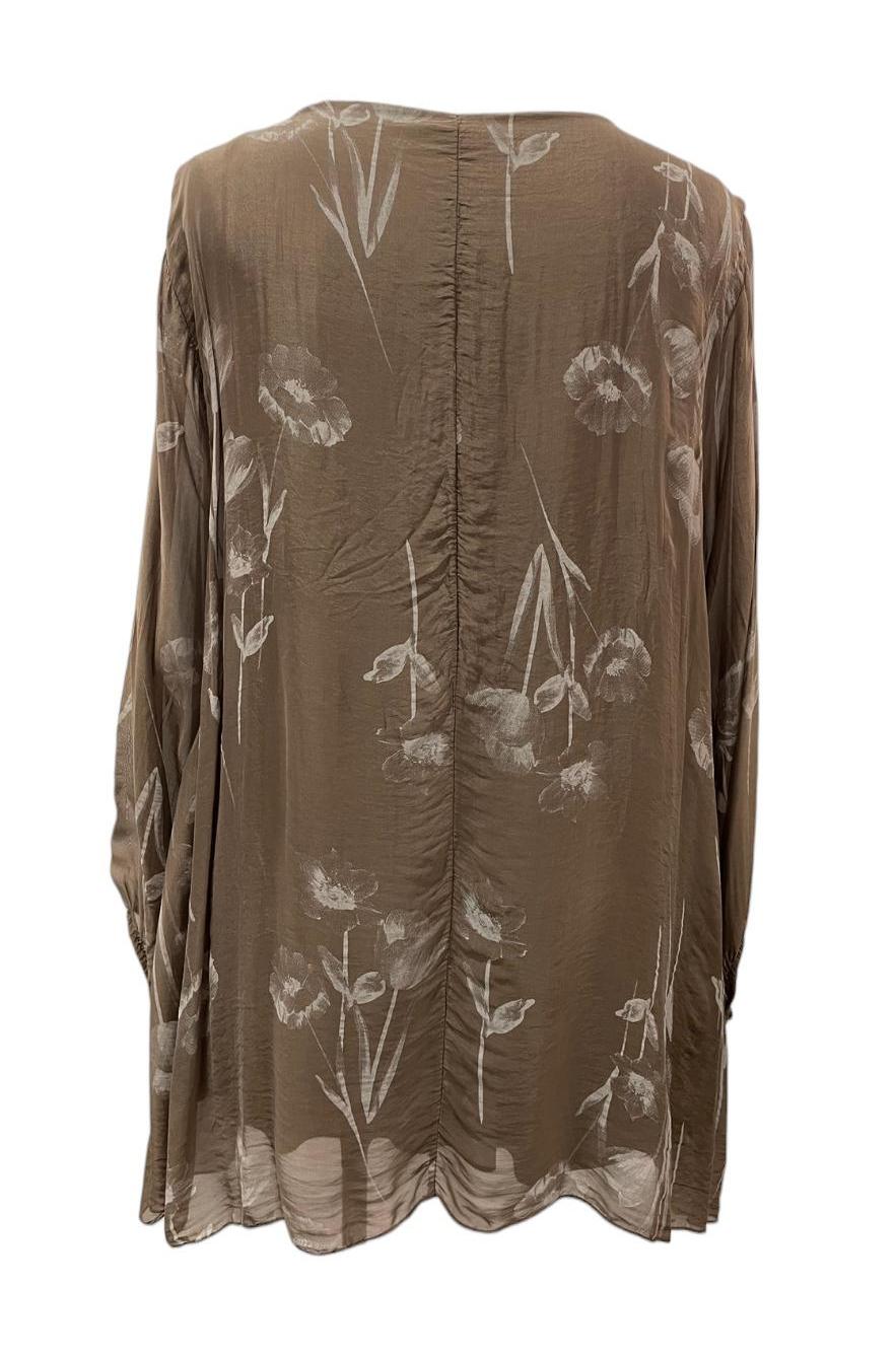 elegant shirt met bloemen print 2915 - Moonshine