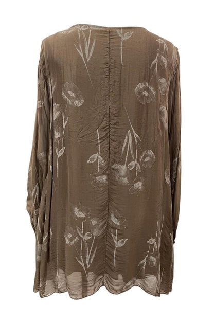 elegant shirt met bloemen print 2915 - Moonshine