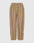 grafische print palazzo broek sp802g - Alembika