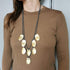 halsketting met 8 ovale hangers 09427 - Rosanna de la Riva