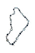 elegante dames halsketting met zwarte en zilveren accenten - hk113 - Mona
