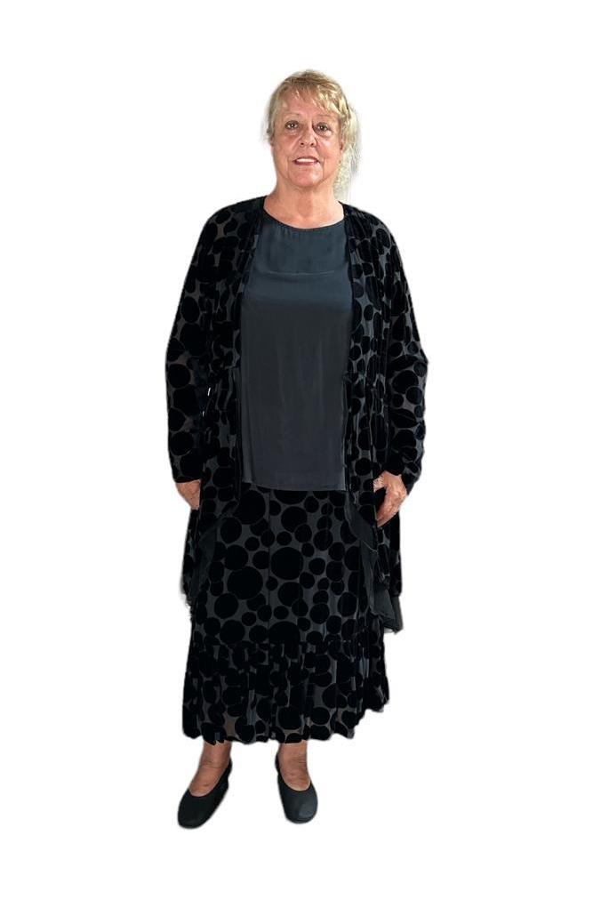maxi-rok met cirkelpatroon 4447/2-s136-s302 - Grizas