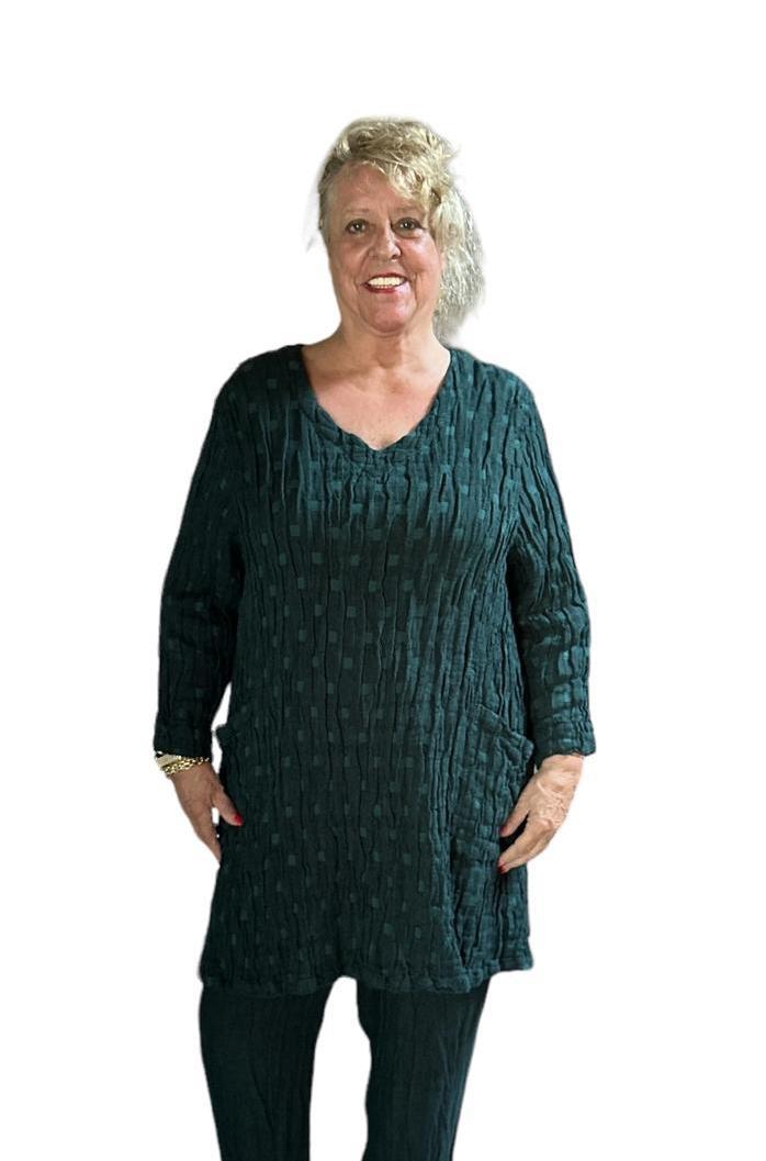 shirt met textuurpatroon 52542-l279 - Grizas