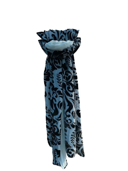 handgekleurde sjaal met barokpatroon 242075 - PrivateSachen